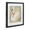 Stupell Industries Vintage Leaves Swan Framed Print Under Glass, design by Grotto Studios